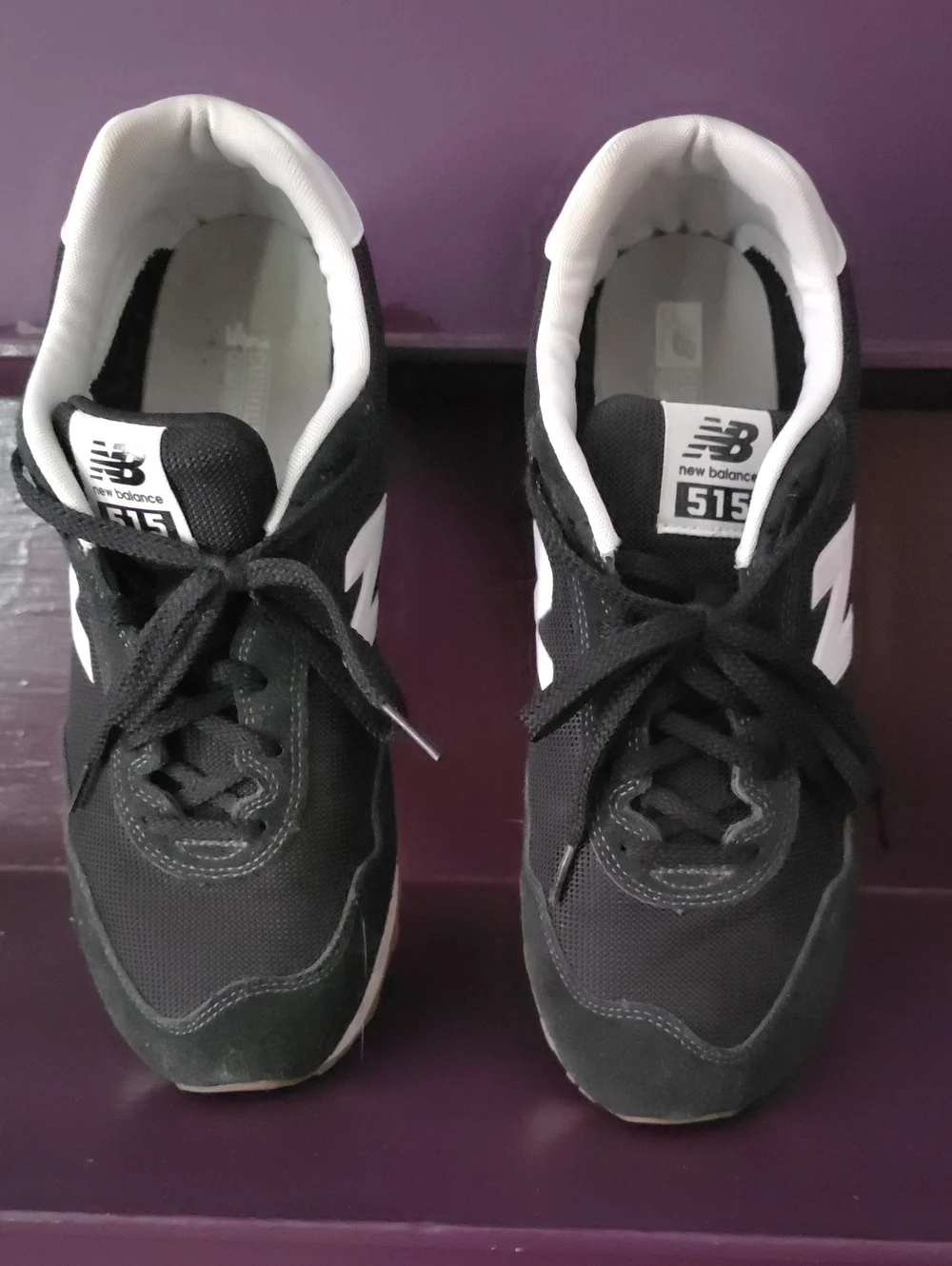 New Balance 515 Men's Athletic Shoes - Black/White